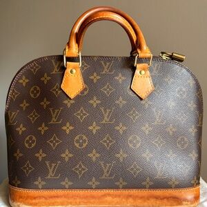 Louis Vuitton Alma PM Monogram Canvas Top Handle Bag Made in France 2001 Vintage